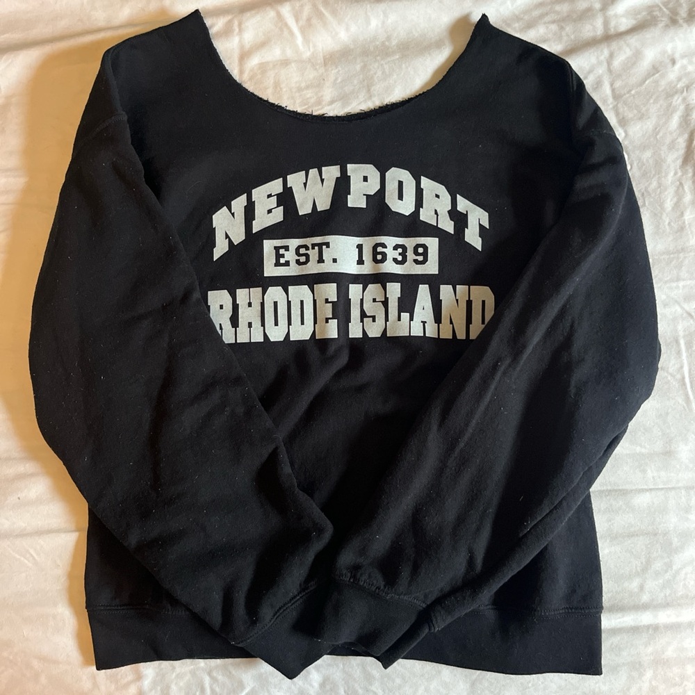 Newport off the shoulder crewneck
